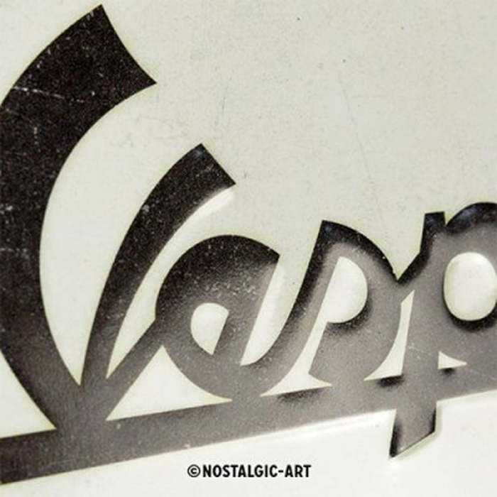 Blechschild Vespa Parking Flagge 2